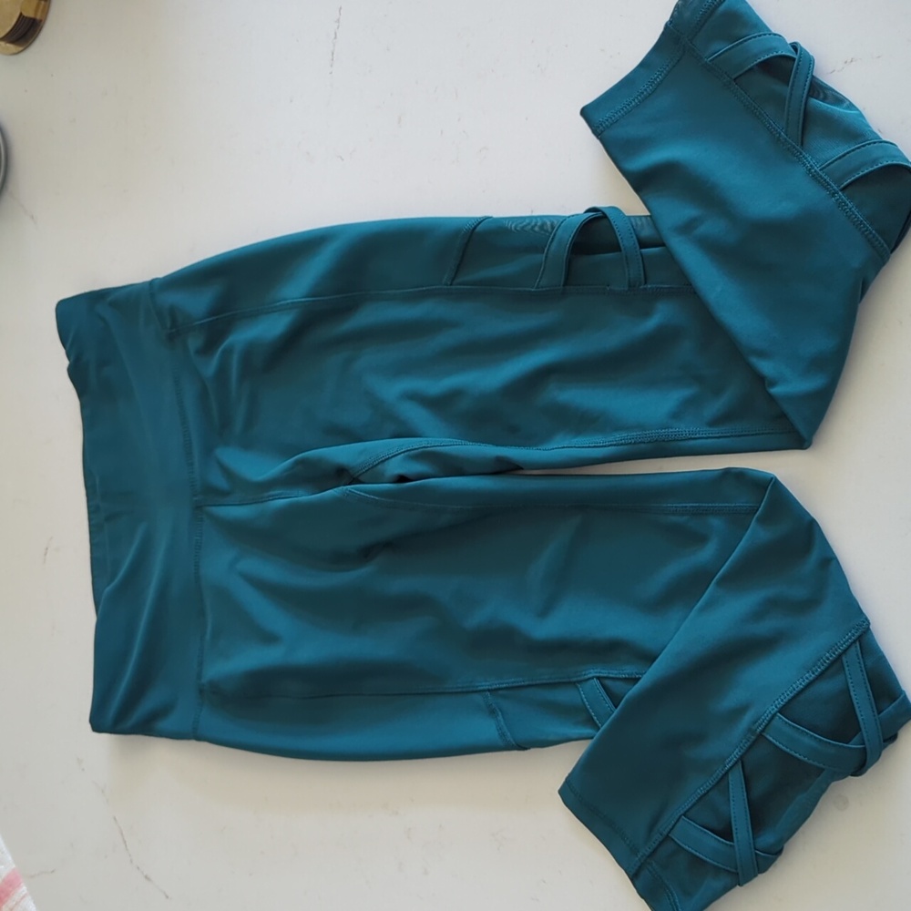 Xersion Athletic Fitted Workout Sheer Sides Pants